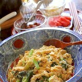 小松菜の炒り豆腐